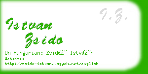 istvan zsido business card